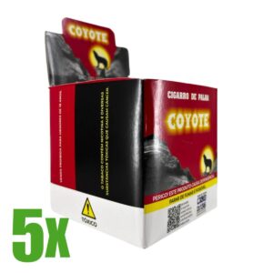 5 Caixas Cigarro de Palha Coyote Tradicional - 50 Maços
