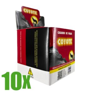 10 Caixas Cigarro de Palha Coyote Tradicional - 100 Maços