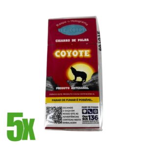 Cigarro De Palha Coyote Tradicional - 5 Maços