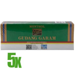 Cigarro Gudang Garam Nacional - Menta 05 Pacotes de 10 Maços