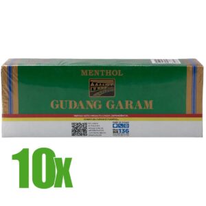 Cigarro Gudang Garam Nacional - Menta 10 Pacotes de 10 Maços
