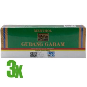Cigarro Gudang Garam Nacional - Menta 03 Pacotes de 10 Maços
