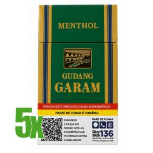 Cigarro Gudang Garam Nacional - Menta 5 Maços