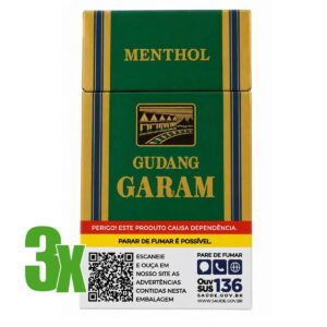 Cigarro Gudang Garam Nacional - Menta 3 Maços