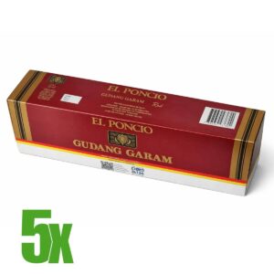 Cigarro Gudang Garam Nacional  - Cravo 5 Pacotes de 10 maços