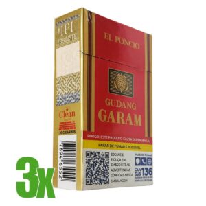 Cigarro Gudang Garam Tradicional - Cravo 3 maços