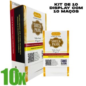 Cigarro de Palha Souza Paiol Ouro - 10 Caixas com 10 maços