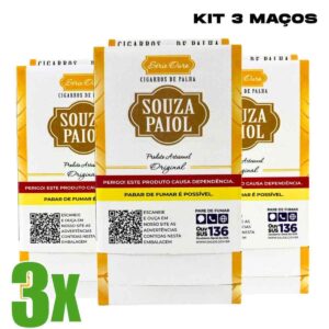 Cigarro de Palha Souza Paiol Ouro - 03 Maços