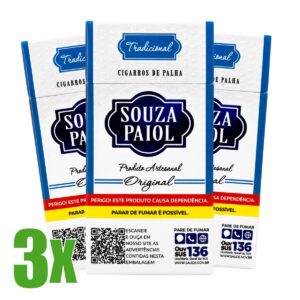 Cigarro de Palha Souza Paiol Tradicional - 03 Maços