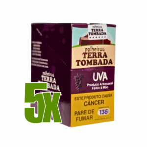 Cigarro de Palha Terra tombada Uva - Kit C/5 Displays