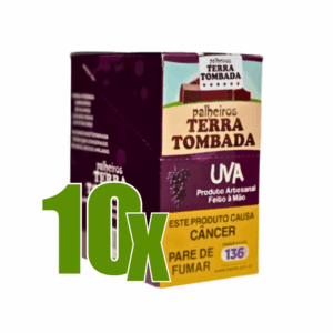 Cigarro de Palha Terra tombada Uva - Kit C/10 Displays