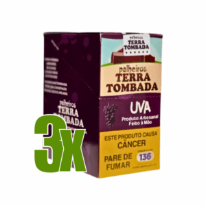 Cigarro de Palha Terra tombada Uva - Kit C/3 Displays