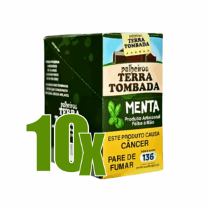 Cigarro de Palha Terra tombada Menta - Kit C/10 Displays