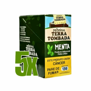 Cigarro de Palha Terra tombada Menta - Kit C/5 Displays