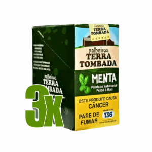 Cigarro de Palha Terra tombada Menta - Kit C/3 Displays