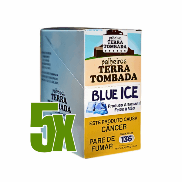 Cigarro de Palha Terra tombada Blue Ice - Kit C/5 Displays