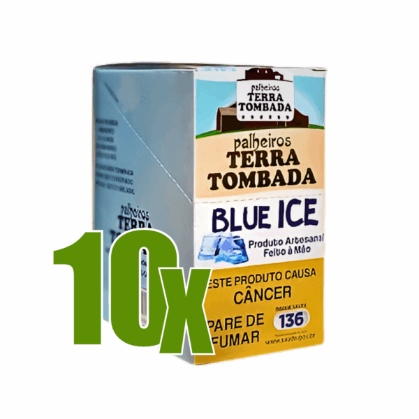 Cigarro de Palha Terra tombada Blue Ice - Kit C/10 Displays