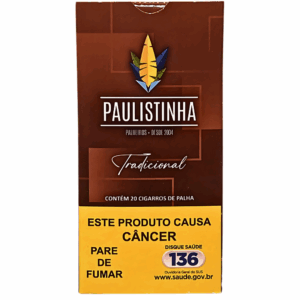 Cigarro de Palha Paulistinha Classic c/ filtro - Maço