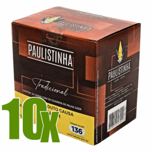 Cigarro de Palha Paulistinha Classic c/ filtro - Kit C/10 Displays