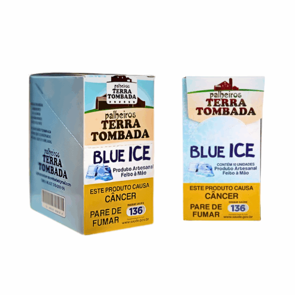 Cigarro de Palha Terra tombada Blue Ice - Display C/10 unidades