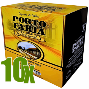 Cigarro de Palha Porto Faria Tradicional - Kit C/10 displays