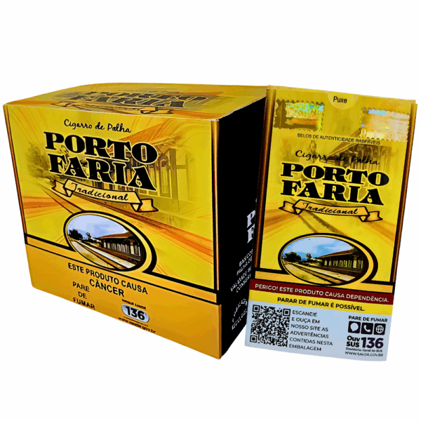Cigarro de Palha Porto Faria Tradicional - Display C/10 maços - Imagem 2