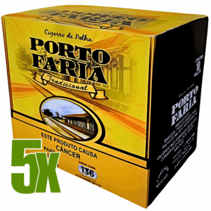 Cigarro de Palha Porto Faria Tradicional - Kit C/5 displays