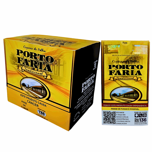 Cigarro de Palha Porto Faria Tradicional - Display C/10 maços - Imagem 4