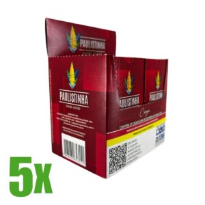 Cigarro de Palha Paulistinha Cereja - Kit C/05 Displays