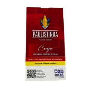Cigarro de Palha Paulistinha Cereja - Maço