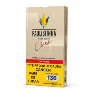 Cigarro de Palha Paulistinha Classic c/ filtro - Maço