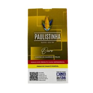 Cigarro de Palha Paulistinha Ouro - Maço