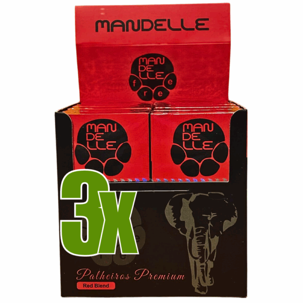 Cigarro de Palha Mandelle Premium Red Blend - Kit C/3 Displays