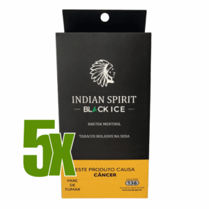 Tabaco / Fumo Bolado Indian Spirit Black Menthol - Kit C/5 Displays