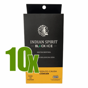 Tabaco / Fumo Bolado Indian Spirit Black Menthol - Kit C/10 Displays
