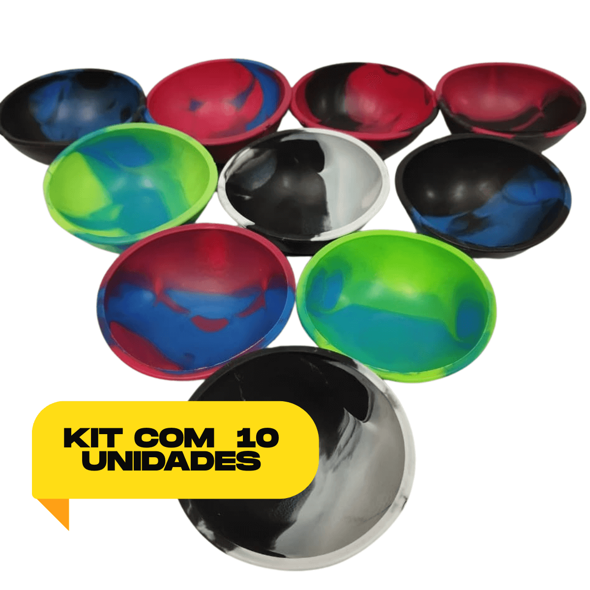 Cuia de Silicone 50mm - Kit C/ 10 Unidades