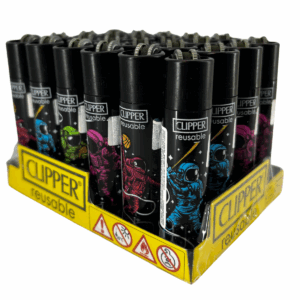 Isqueiro Clipper D24 CP11R Astro Sports + BW + LB - Display C/24 (Grande)