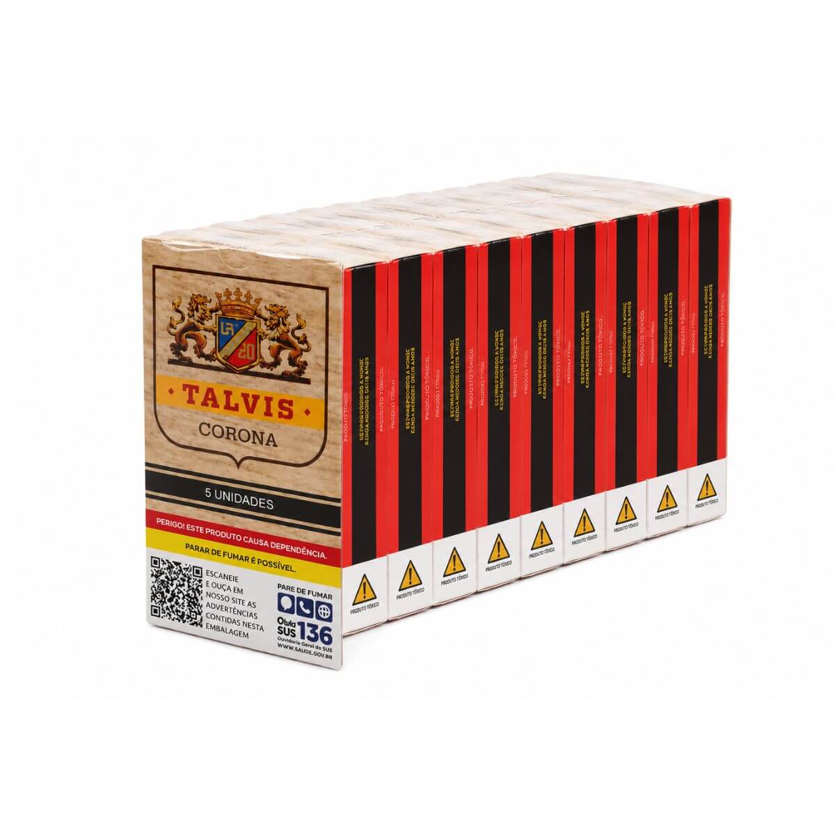 Charuto Talvis Corona Brown - Display C/10 Maços - Imagem 3