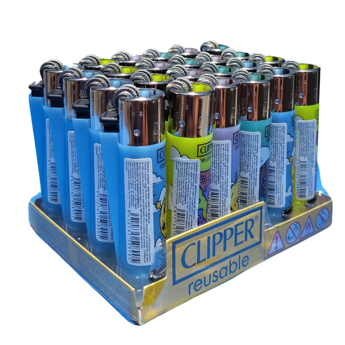 Isqueiro Clipper D24 CP11R TRAMPOLINING LB - Display C/24 (Grande) - Imagem 3