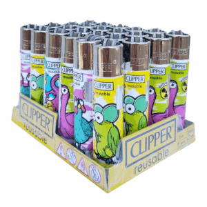 Isqueiro Clipper D24 CP11R MUTANT ANIMALS LB - Display C/24 (Grande)