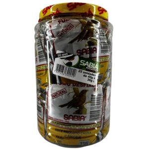 Fumo Natural Desfiado Sabiá 36g - Pote C/25 Bag