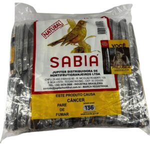 Fumo Natural Desfiado Sabiá 22g - Pacote C/40 Bag