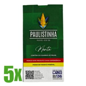 Cigarro de Palha Paulistinha Menta - 05 Maços