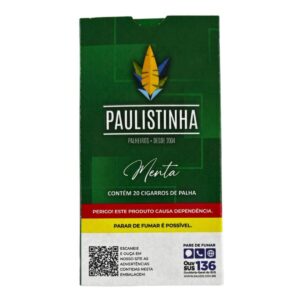 Cigarro de Palha Paulistinha Menta - Maço