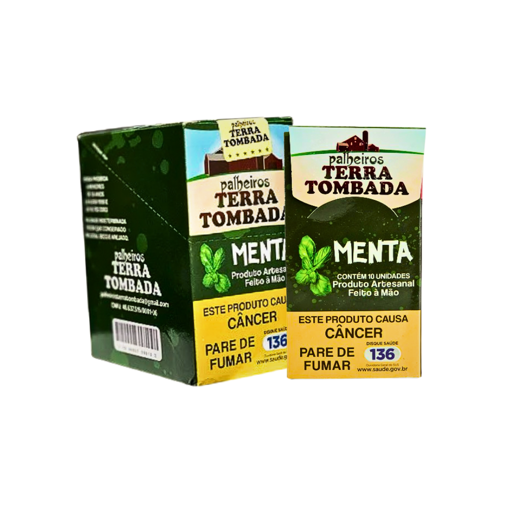 Cigarro de Palha Terra tombada Menta - Display C/10 unidades