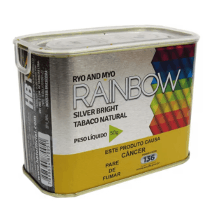 Tabaco / Fumo Picado Rainbow Silver Bright 50g - Lata