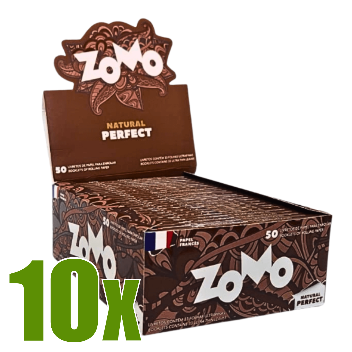 Caixa Seda Zomo Natural Perfect Black Brown - 10 caixas