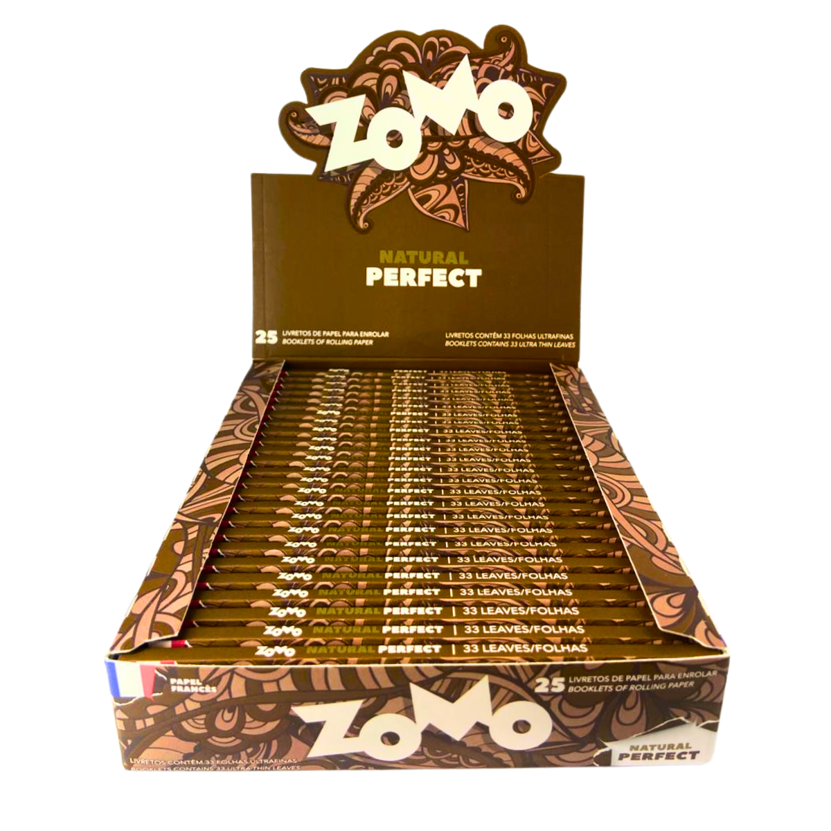 Seda Zomo Natural Perfect Black Brown - Display C/25 Livretos - Imagem 2