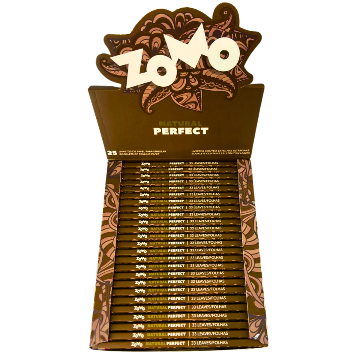 Seda Zomo Natural Perfect Black Brown - Display C/25 Livretos - Imagem 3