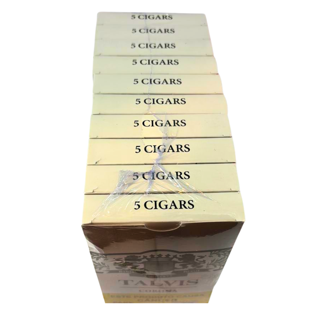 Charuto Talvis Corona Brown - Display C/10 Maços - Imagem 3